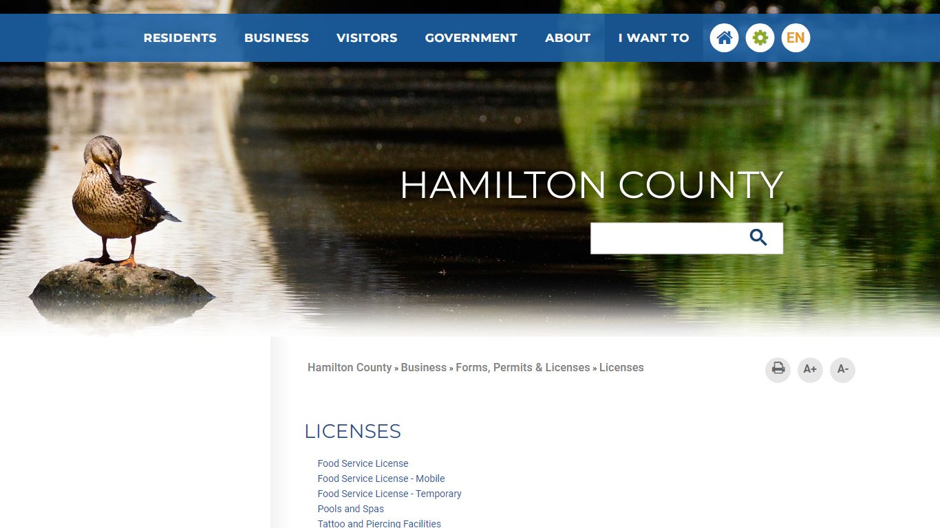 Licenses - Hamilton County